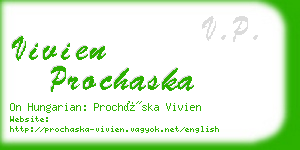 vivien prochaska business card